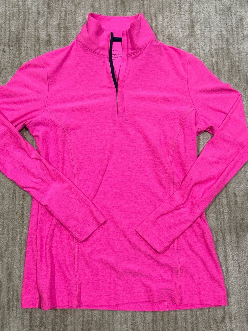 Peter Millar Women’s Pink Long-Sleeve Quarter-Zip Pullover